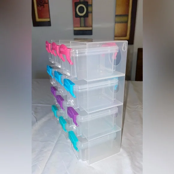 SET OF 12 MINI STORAGES NEVER USED - Picture 8 of 8